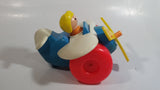 1980 Fisher Price Toys 171 Airplane Pilot Pull Toy With Rotating Propeller When It Moves Made in U.S.A.