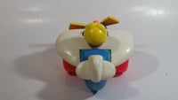 1980 Fisher Price Toys 171 Airplane Pilot Pull Toy With Rotating Propeller When It Moves Made in U.S.A.