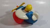1980 Fisher Price Toys 171 Airplane Pilot Pull Toy With Rotating Propeller When It Moves Made in U.S.A.