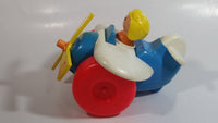 1980 Fisher Price Toys 171 Airplane Pilot Pull Toy With Rotating Propeller When It Moves Made in U.S.A.