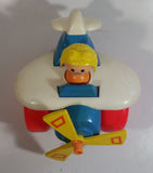 1980 Fisher Price Toys 171 Airplane Pilot Pull Toy With Rotating Propeller When It Moves Made in U.S.A.