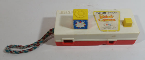 Vintage 1974 Fisher Price Yellow Toy Camera View Finder Slideshow "A Trip To The Zoo"