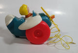 1980 Fisher Price Toys 171 Airplane Pilot Pull Toy With Rotating Propeller When It Moves Made in U.S.A.