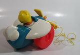 1980 Fisher Price Toys 171 Airplane Pilot Pull Toy With Rotating Propeller When It Moves Made in U.S.A.