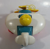1980 Fisher Price Toys 171 Airplane Pilot Pull Toy With Rotating Propeller When It Moves Made in U.S.A.