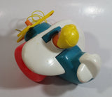 1980 Fisher Price Toys 171 Airplane Pilot Pull Toy With Rotating Propeller When It Moves Made in U.S.A.