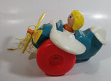1980 Fisher Price Toys 171 Airplane Pilot Pull Toy With Rotating Propeller When It Moves Made in U.S.A.