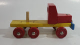 Vintage Wood Wooden Model Toy Transport Truck Made in Western Germany