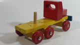 Vintage Wood Wooden Model Toy Transport Truck Made in Western Germany