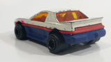 Vintage Majorette Pontiac Fiero White No. 206 Die Cast Toy Car Vehicle 1/55 Scale Made in France