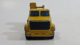 Vintage 1980s Majorette Movers Crane Truck Yellow #283 1/100 Die Cast Metal Toy Construction Equipment Vehicle