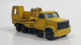 Vintage 1980s Majorette Movers Crane Truck Yellow #283 1/100 Die Cast Metal Toy Construction Equipment Vehicle