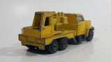 Vintage 1980s Majorette Movers Crane Truck Yellow #283 1/100 Die Cast Metal Toy Construction Equipment Vehicle