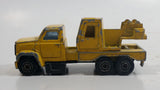 Vintage 1980s Majorette Movers Crane Truck Yellow #283 1/100 Die Cast Metal Toy Construction Equipment Vehicle