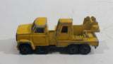 Vintage 1980s Majorette Movers Crane Truck Yellow #283 1/100 Die Cast Metal Toy Construction Equipment Vehicle