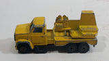 Vintage 1980s Majorette Movers Crane Truck Yellow #283 1/100 Die Cast Metal Toy Construction Equipment Vehicle