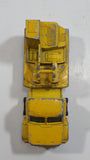 Vintage 1980s Majorette Movers Crane Truck Yellow #283 1/100 Die Cast Metal Toy Construction Equipment Vehicle
