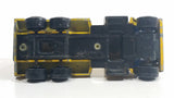Vintage 1980s Majorette Movers Crane Truck Yellow #283 1/100 Die Cast Metal Toy Construction Equipment Vehicle