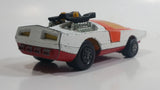 Vintage 1972 Lesney Matchbox Speed Kings Bandeloro White and Orange Die Cast Toy Car Vehicle with Lifting Canopy