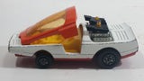 Vintage 1972 Lesney Matchbox Speed Kings Bandeloro White and Orange Die Cast Toy Car Vehicle with Lifting Canopy