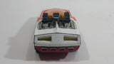 Vintage 1972 Lesney Matchbox Speed Kings Bandeloro White and Orange Die Cast Toy Car Vehicle with Lifting Canopy