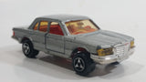 Vintage Majorette Mercedes-Benz 450 SE Silver Grey Die Cast Toy Car Vehicle with Opening Doors