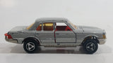 Vintage Majorette Mercedes-Benz 450 SE Silver Grey Die Cast Toy Car Vehicle with Opening Doors