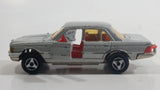 Vintage Majorette Mercedes-Benz 450 SE Silver Grey Die Cast Toy Car Vehicle with Opening Doors