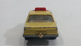 Vintage 1979 Lesney Matchbox Superfast No. 56 Mercedes 450 SEL Taxi Cab Sand Yellow Tan Die Cast Toy Car Vehicle with Opening Doors Made in England