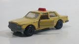 Vintage 1979 Lesney Matchbox Superfast No. 56 Mercedes 450 SEL Taxi Cab Sand Yellow Tan Die Cast Toy Car Vehicle with Opening Doors Made in England