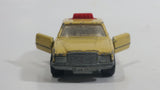Vintage 1979 Lesney Matchbox Superfast No. 56 Mercedes 450 SEL Taxi Cab Sand Yellow Tan Die Cast Toy Car Vehicle with Opening Doors Made in England