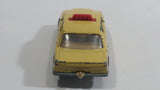 Vintage 1979 Lesney Matchbox Superfast No. 56 Mercedes 450 SEL Taxi Cab Sand Yellow Tan Die Cast Toy Car Vehicle with Opening Doors Made in England
