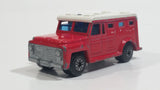 Vintage 1978 Lesney Matchbox Superfast No. 69 Armored Truck "Wells Fargo" Red and White Die Cast Toy Car Vehicle Made in England