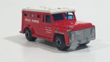 Vintage 1978 Lesney Matchbox Superfast No. 69 Armored Truck "Wells Fargo" Red and White Die Cast Toy Car Vehicle Made in England