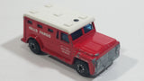 Vintage 1978 Lesney Matchbox Superfast No. 69 Armored Truck "Wells Fargo" Red and White Die Cast Toy Car Vehicle Made in England