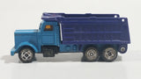Vintage Soma Wheels Peterbilt Dump Truck Blue Die Cast Toy Car Vehicle - Hong Kong