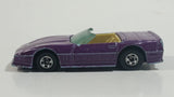1990 Hot Wheels Color Racers II '83 Custom Corvette Convertible Purple Blue Die Cast Toy Car Vehicle