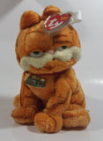 2004 Ty Beanie Babies Garfield the Cat Orange Stuffed Animal Plush Toy 7 1/2" Tall
