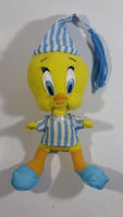 Warner Bros. Looney Tunes Tweety Bird In Pyjamas with Blue Slippers 10" Tall Cartoon Character Plush Stuffed Animal