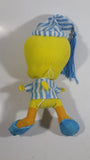 Warner Bros. Looney Tunes Tweety Bird In Pyjamas with Blue Slippers 10" Tall Cartoon Character Plush Stuffed Animal