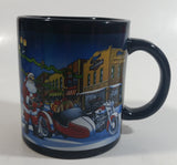 2011 Harley Davidson Motor Cycles Santa Christmas Themed Ceramic Coffee Mug Cup Collectible