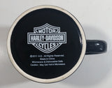 2011 Harley Davidson Motor Cycles Santa Christmas Themed Ceramic Coffee Mug Cup Collectible