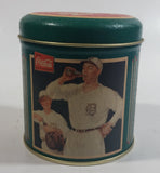 Rare 1994 Coca-Cola Coke Soda Pop Drink Beverage Detroit Tigers Baseball Team Green Small Round Tin Metal Canister Sports Collectible