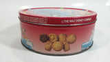 Walt Disney Classic Car and Mickey Mouse Cartoon Characters Themed Fancy Fun Cookies Red Round Tin Metal Container