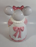 1990 House of Lloyd Grey Mouse in a Pink Dress Holding a Teddy Bear Ceramic Cookie Jar