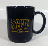 Late Show with David Letterman Dark Blue Ceramic Coffee Mug TV Television Show Entertainment Collectible