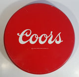 Vintage Coors America's Fine Light Beer 13" Diameter Round Metal Red Beverage Serving Tray