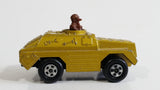 1973 Lesney Products Matchbox Rolamatics Stoat Yellow Brown Gold No. 28 Toy Car Army Military Scout Lookout Vehicle