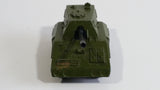 Vintage 1976 Lesney Matchbox Rolamatics No. 70 S.P Gun Tank Army Green Die Cast Toy Car Military Weaponry Vehicle with Moving Gun Made in England