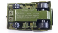 Vintage 1976 Lesney Matchbox Rolamatics No. 70 S.P Gun Tank Army Green Die Cast Toy Car Military Weaponry Vehicle with Moving Gun Made in England